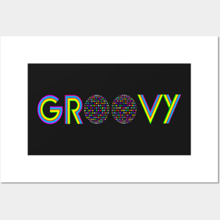 Groovy Mirror Ball Design Posters and Art